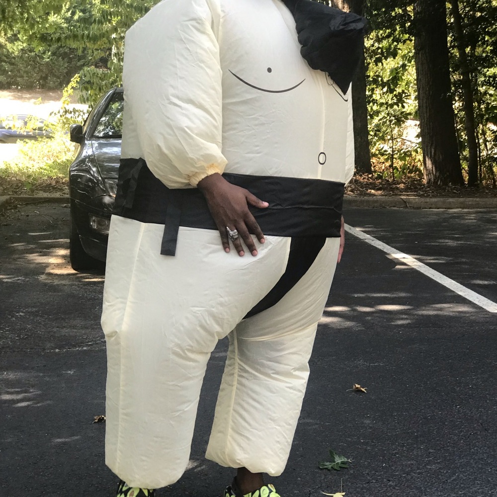 Sumo Suit Inflatable Halloween Outfit Costume - Picture 4 of 5